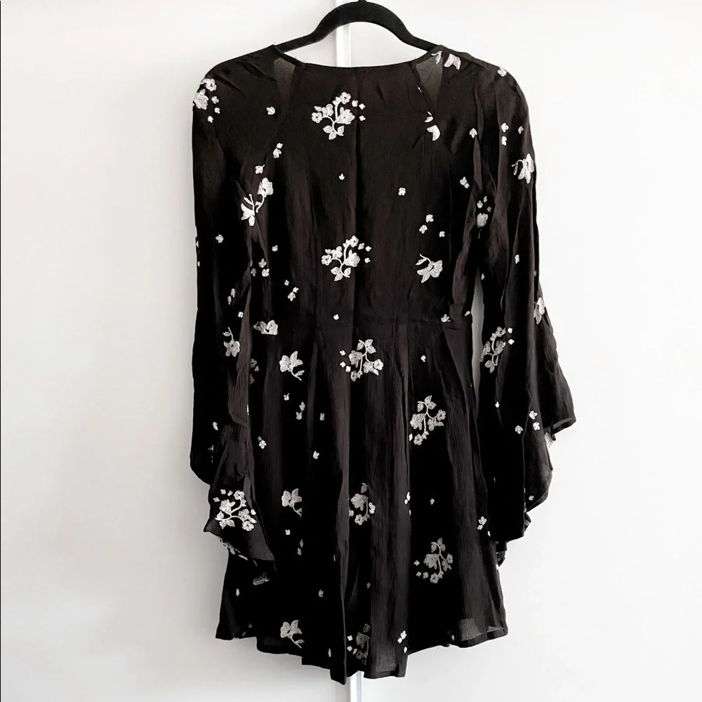 Free People Embroidered Bell Sleeve Dress - Picture 8 of 13